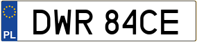 Truck License Plate